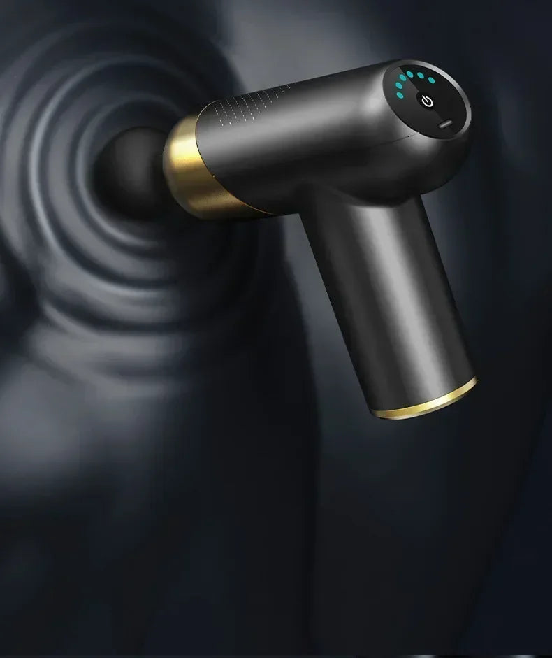Mini pistola de massagem usb, máquina de relaxamento muscular, pistola vibratória, equipamento fitness para massagem no pescoço, arma de fáscia