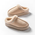 Moda feminina chinelos macios para outono e inverno interior eva sola grossa antiderrapante e quente chinelos unissex para o inverno