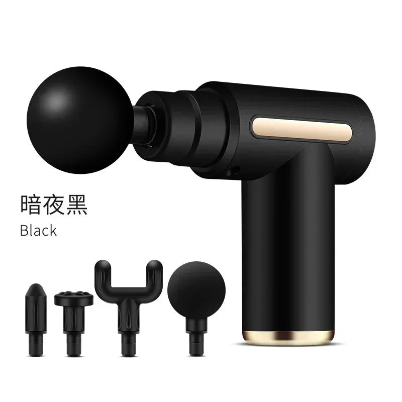 Mini pistola de massagem usb, máquina de relaxamento muscular, pistola vibratória, equipamento fitness para massagem no pescoço, arma de fáscia
