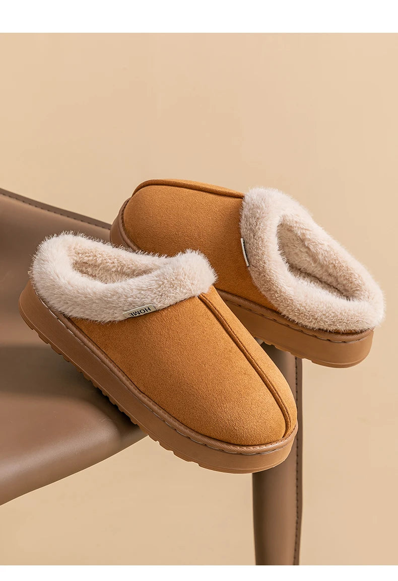 Moda feminina chinelos macios para outono e inverno interior eva sola grossa antiderrapante e quente chinelos unissex para o inverno
