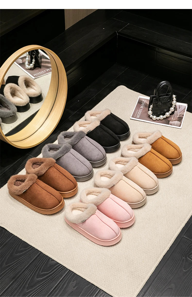 Moda feminina chinelos macios para outono e inverno interior eva sola grossa antiderrapante e quente chinelos unissex para o inverno