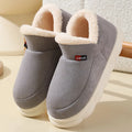 Kidmi inverno sapatos femininos casuais sapatos de casa para homens  ao ar livre sapatos de algodão quente para mulher interior  acolchoados de pelúcia feminino