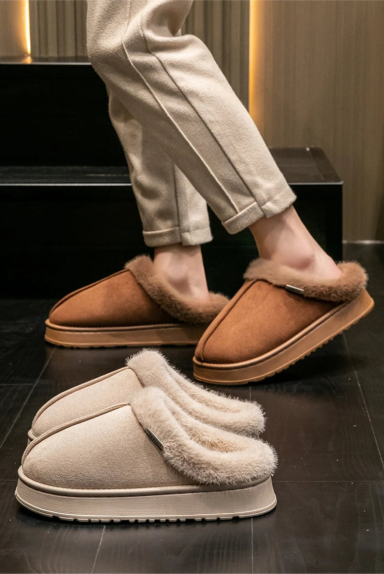Moda feminina chinelos macios para outono e inverno interior eva sola grossa antiderrapante e quente chinelos unissex para o inverno