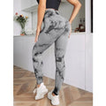 Leggings de cintura alta sem costura femininas leggings tie-dye fitness esportes corrida calças de ioga levantamento de quadril elástico tricô collants