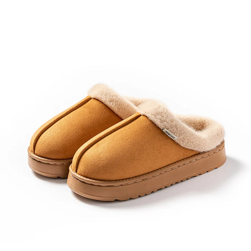 Moda feminina chinelos macios para outono e inverno interior eva sola grossa antiderrapante e quente chinelos unissex para o inverno