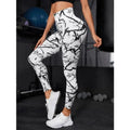 Leggings de cintura alta sem costura femininas leggings tie-dye fitness esportes corrida calças de ioga levantamento de quadril elástico tricô collants