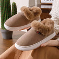 Kidmi inverno sapatos femininos casuais sapatos de casa para homens  ao ar livre sapatos de algodão quente para mulher interior  acolchoados de pelúcia feminino