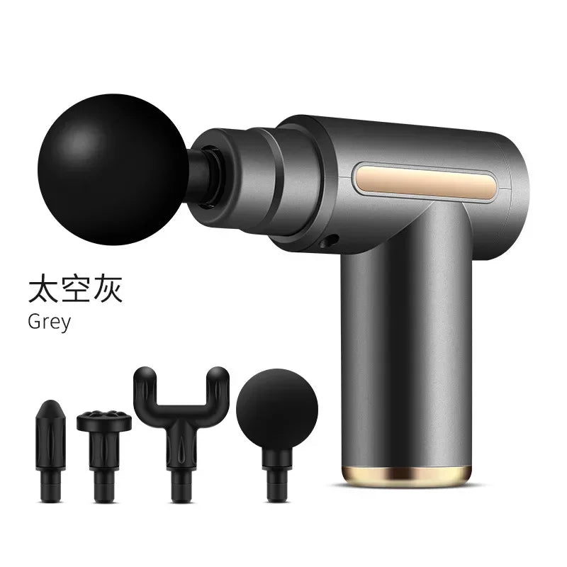 Mini pistola de massagem usb, máquina de relaxamento muscular, pistola vibratória, equipamento fitness para massagem no pescoço, arma de fáscia