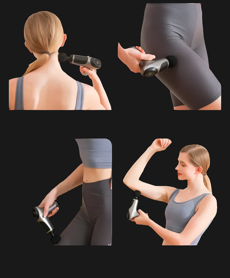 Mini pistola de massagem usb, máquina de relaxamento muscular, pistola vibratória, equipamento fitness para massagem no pescoço, arma de fáscia